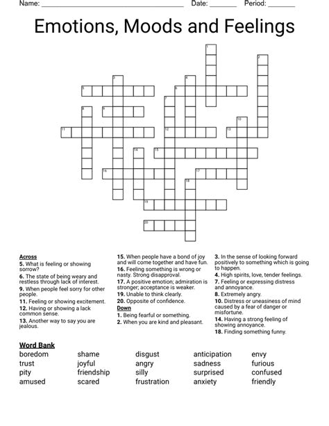 crossword mood|good mood 12 letters.